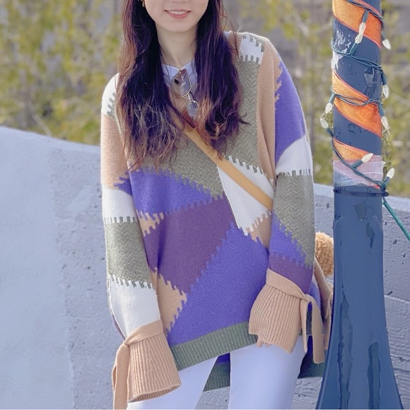 Two piece set (sweater + white pants) - Picture 2 of 9